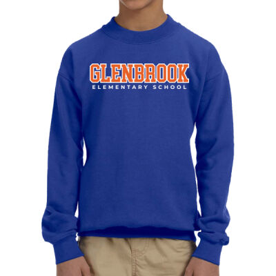 Glenbrook Youth Fleece Crewneck (Blue) Thumbnail