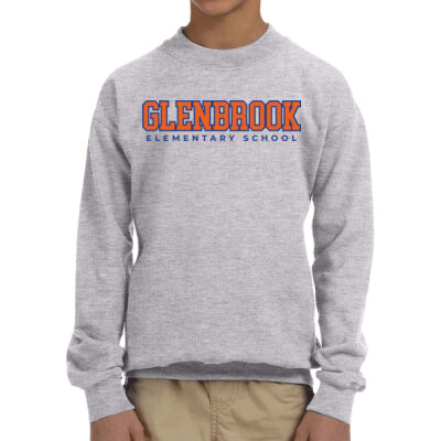 Glenbrook Youth Fleece Crewneck (Grey) Thumbnail