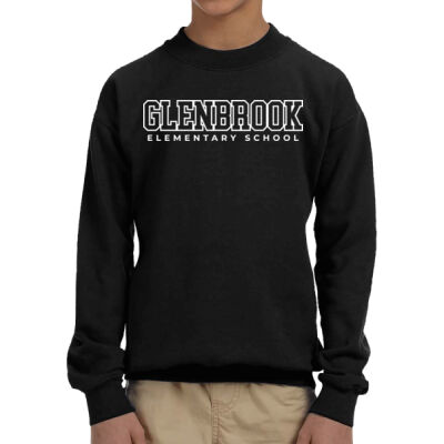 Glenbrook Youth Fleece Crewneck (Black) Thumbnail
